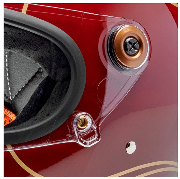 Casco Biltwell Gringo S Flamas -  Gloss Garnet Red