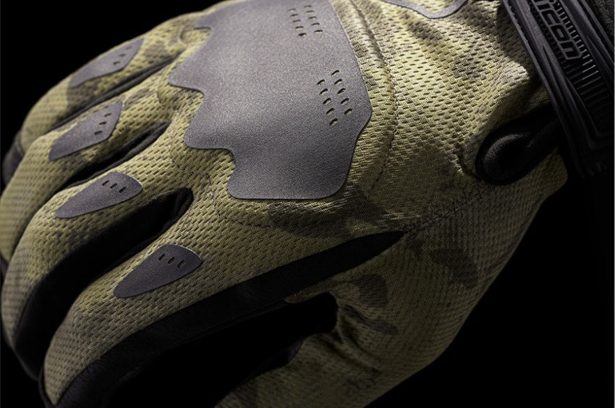Guantes ICON Hooligan CE Camo - Tan