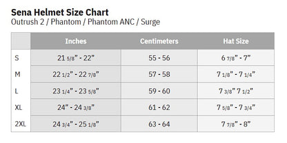Casco Sena Phantom ANC - Negro Mate