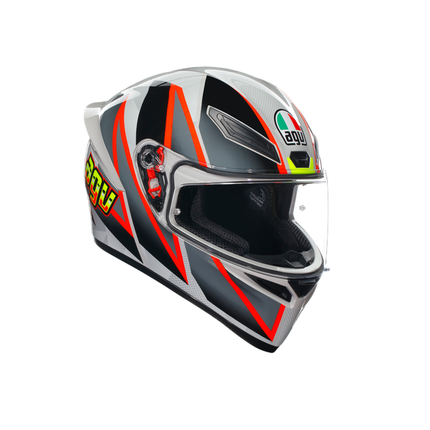 Casco AGV K1 S Blipper - Gris/Rojo