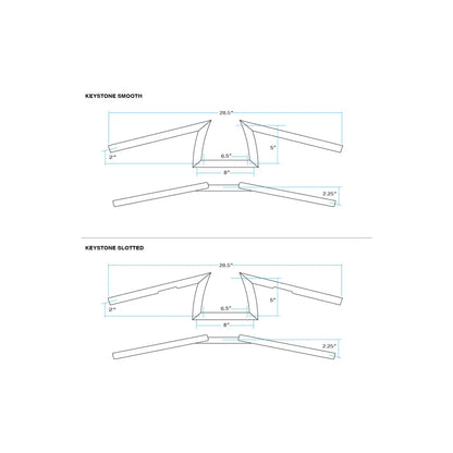 Manillar Biltwell Keystone 1" - cromo