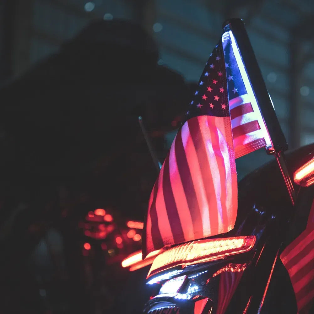U.S. Flag - LED Flagpole