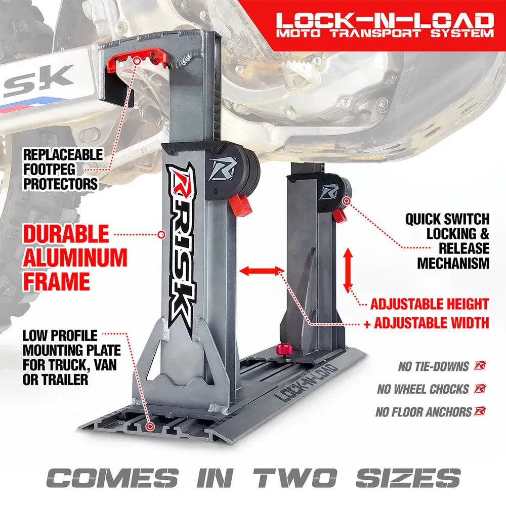 Sistema de transporte de moto sin tirantes Lock-N-Load Pro