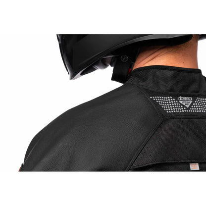 Chamarra ICON  de Cuero Mesh AF