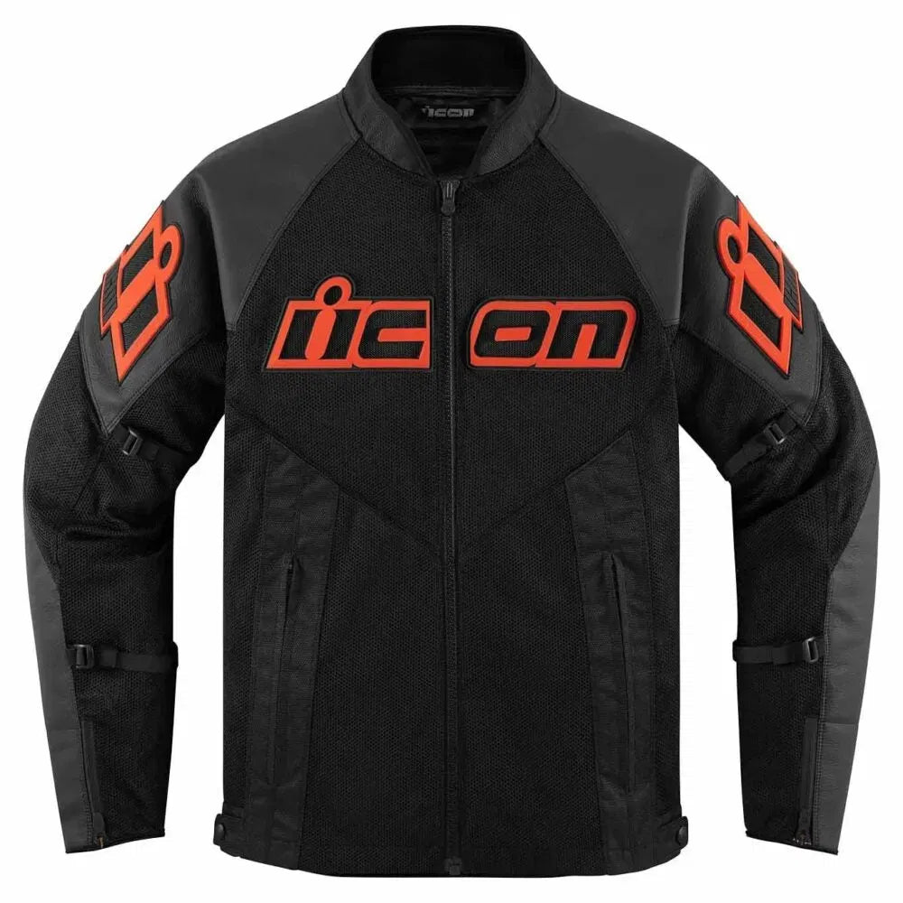 Chamarra ICON  de Cuero Mesh AF