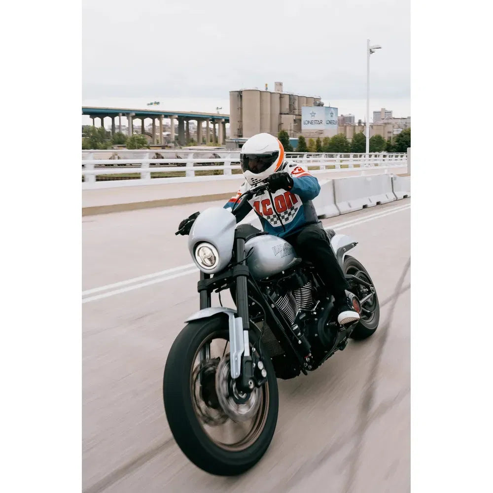 Chamarra Icon Contra3 Hero para hombre - Blanco/Azul