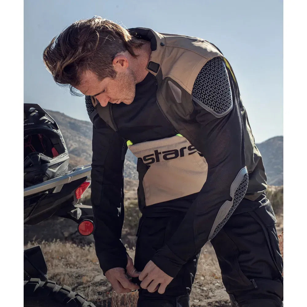 Chamarra Alpinestars Halo Drystar® - Negro/Arena/Amarillo