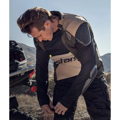 Chamarra Alpinestars Halo Drystar® - Negro/Arena/Amarillo