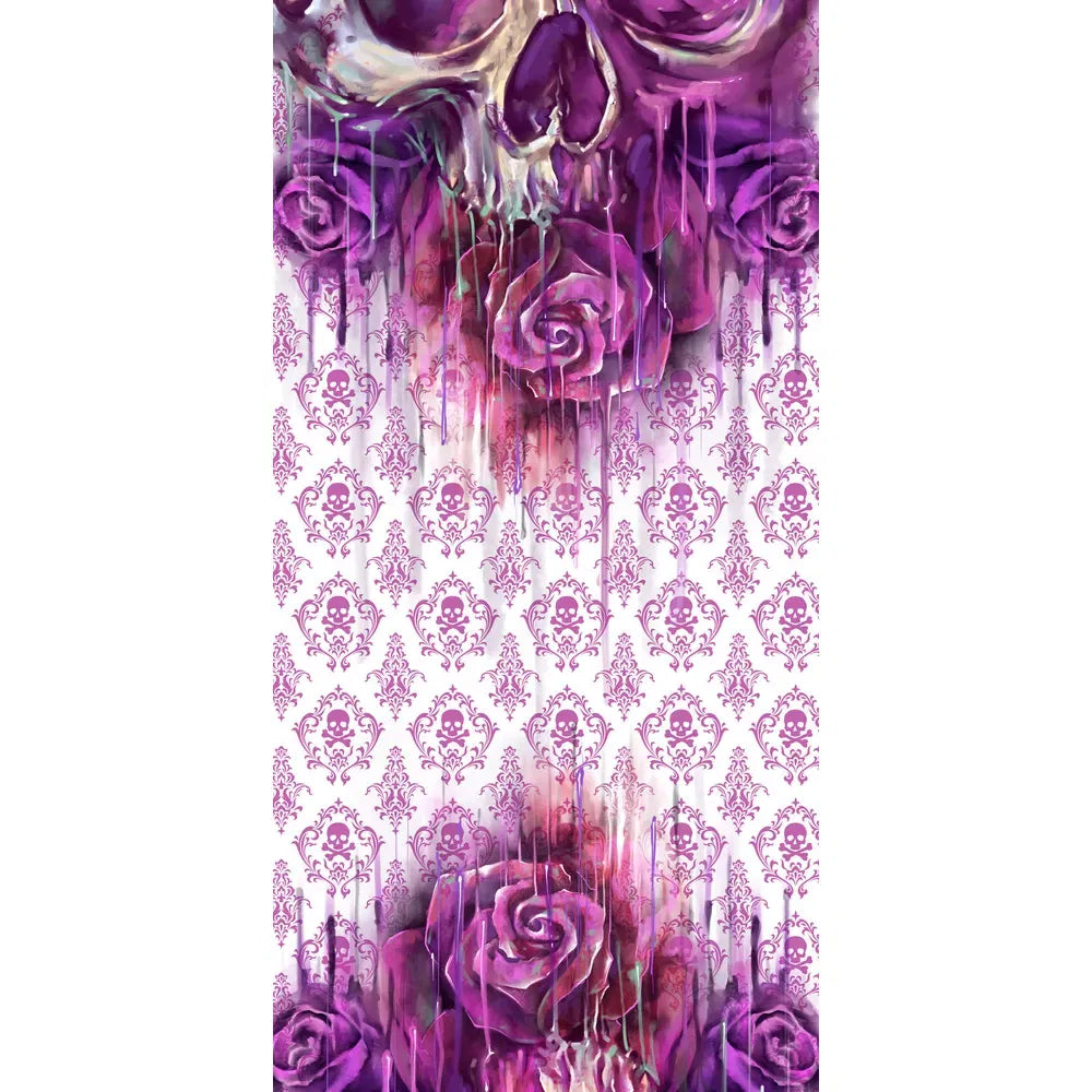 Bandana Lethal Threat Watercolor Skull
