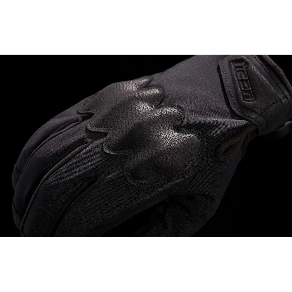 Guantes ICON PDX3 CE - Waterproof - Negros