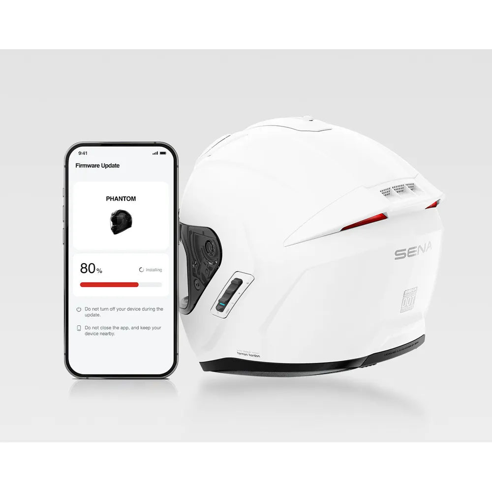Casco SENA Phantom - blanco