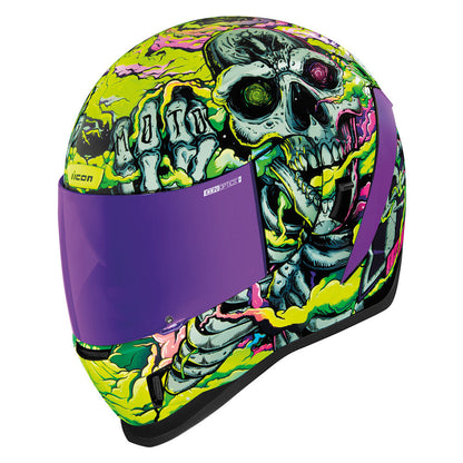 Casco ICON Airform Hippy Dippy - Morado