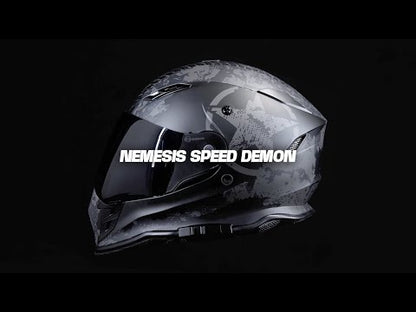 Casco Z1R Nemesis Speed Demon - Negro