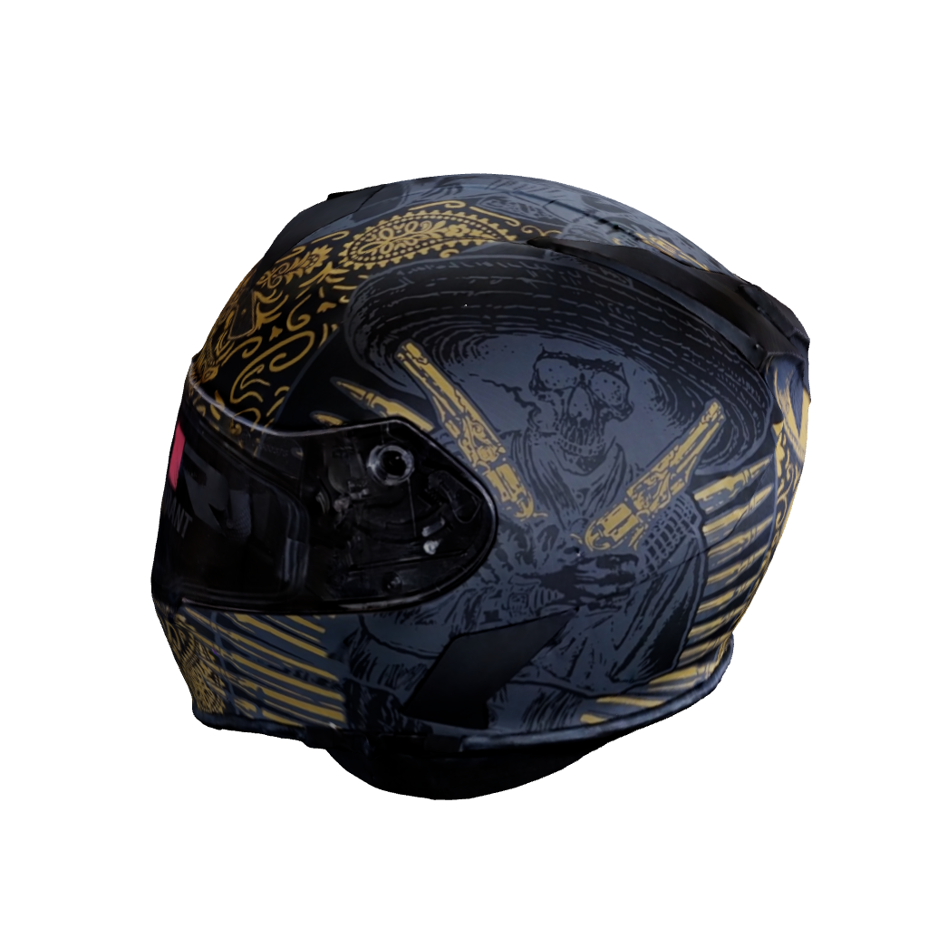 casco sombrero warrant negro
