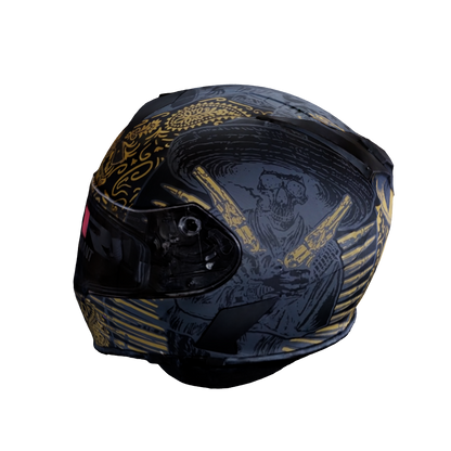 casco sombrero warrant negro
