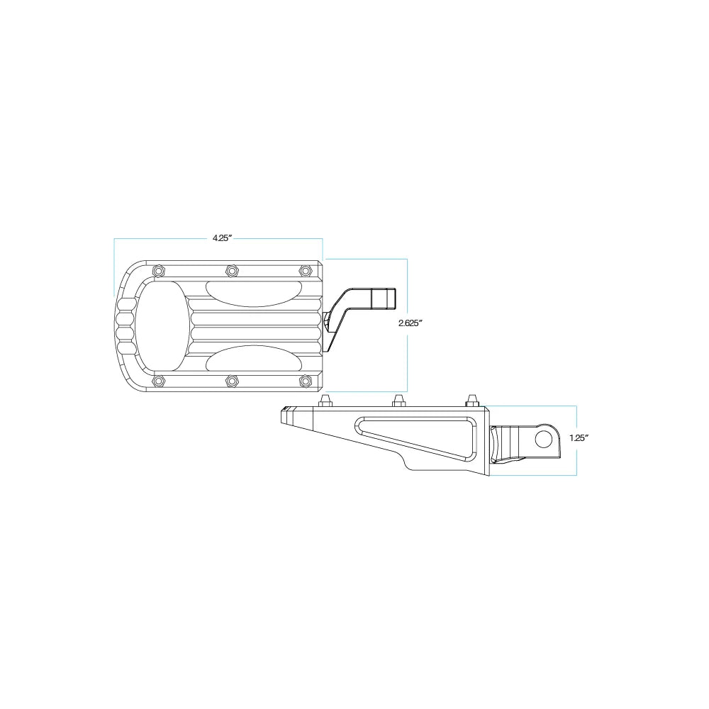 XL Step Footpegs - Polish