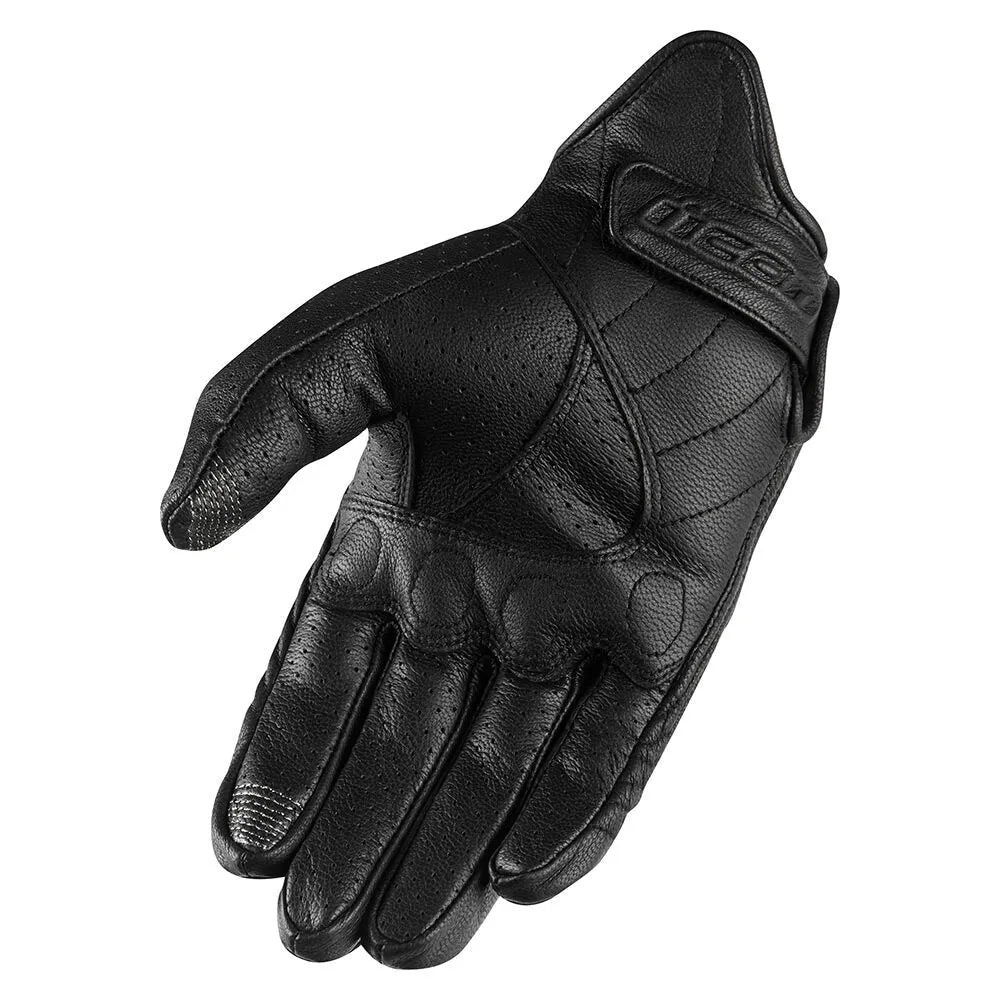 Guantes ICON Perforated Pursuit para mujer - Negro (OpenBox)
