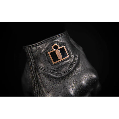 Guantes ICON Perforated Pursuit para mujer - Negro (OpenBox)