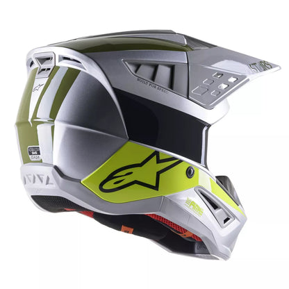 Alpinestars SM5 Bond - Plata/Amarillo/Verde