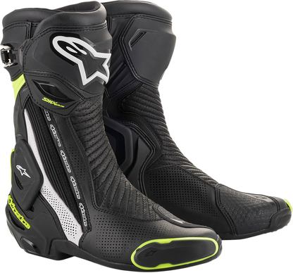 Botas Alpinestars SMX+ Vented Boots - Negro/Blanco/Amarillo