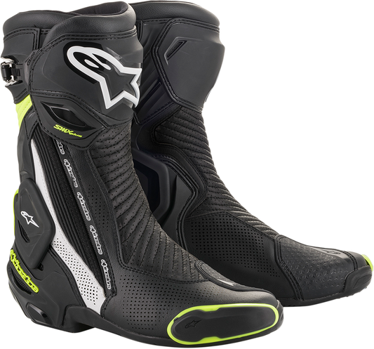 Botas Alpinestars SMX+ Vented Boots - Negro/Blanco/Amarillo