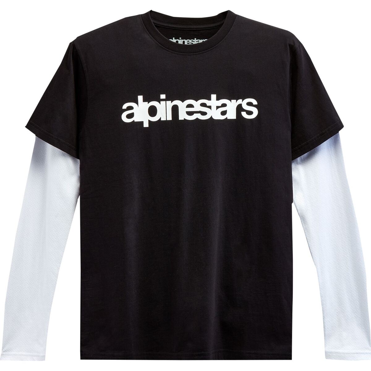 Playera Alpinestars Stack Long-Sleeve Knit - Negro/Blanco