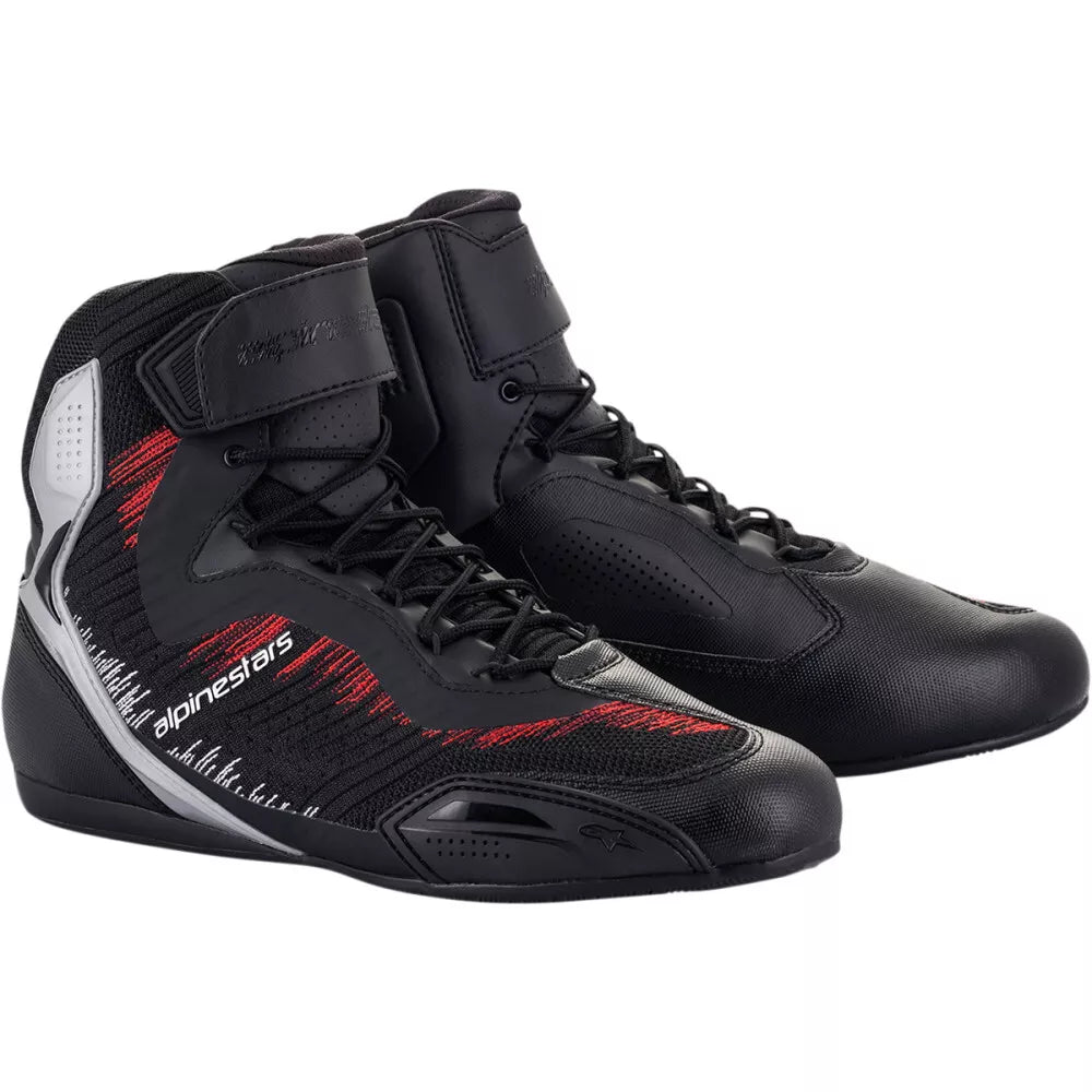 Zapatos Alpinestars Faster-3 Rideknit® - Negro/Plata/Rojo