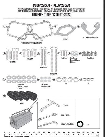 GIVI PLO6422MK Pannier Holder – Black