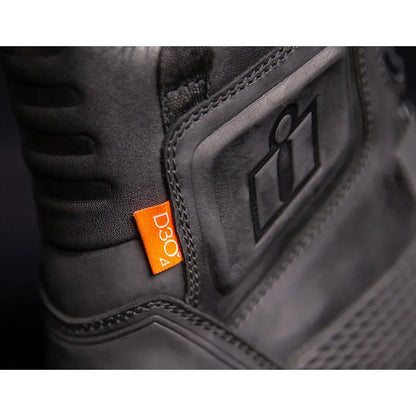 Botas ICON  Stormhawk a prueba de agua color negro
