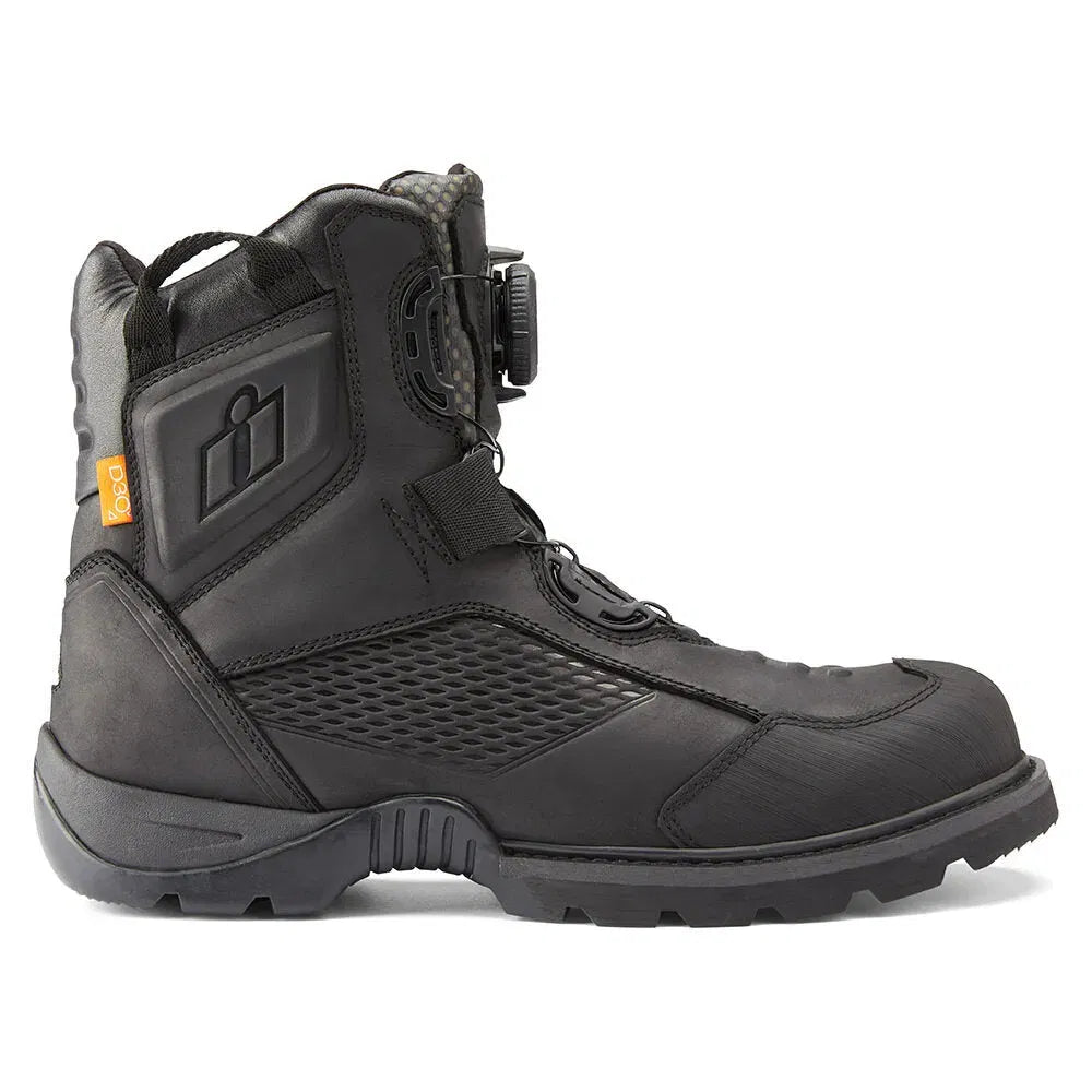 Botas ICON  Stormhawk a prueba de agua color negro