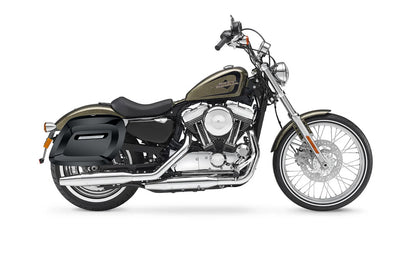 36L - Lamellar Raven Extra Large Shock Cut-out Painted Hard Alforjas para Harley Sportster 72 XL1200V