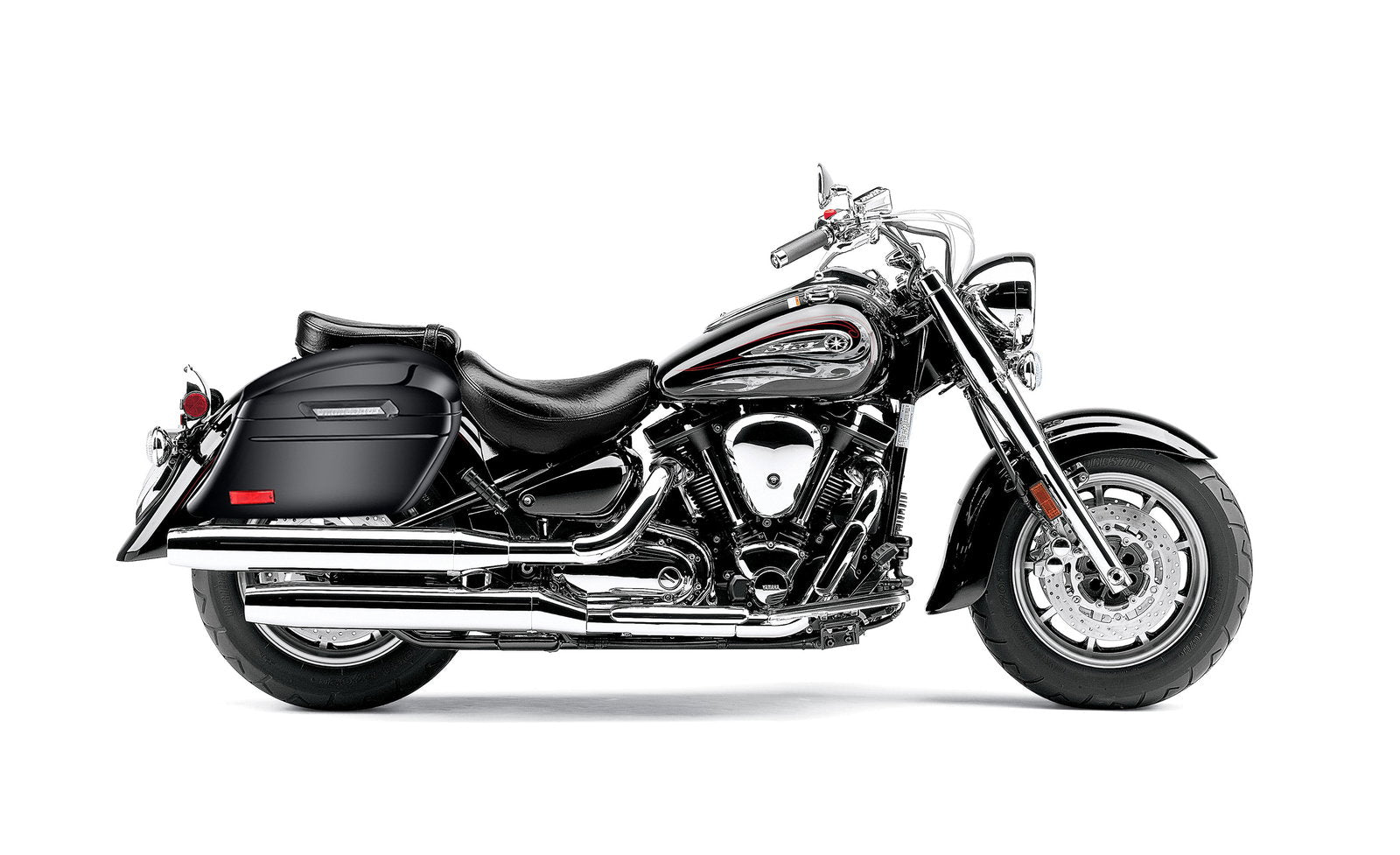 44L - Lamellar Stallion Extra Large Yamaha Road Star S Midnight Painted Motocicleta Hard Alforjas