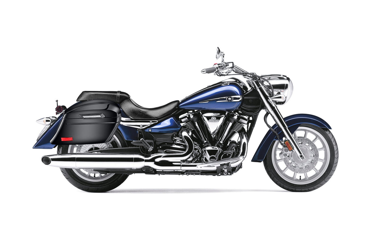 44L - Lamellar Stallion Extra Large Yamaha Stratoliner XV 1900 Painted Motocicleta Hard Alforjas