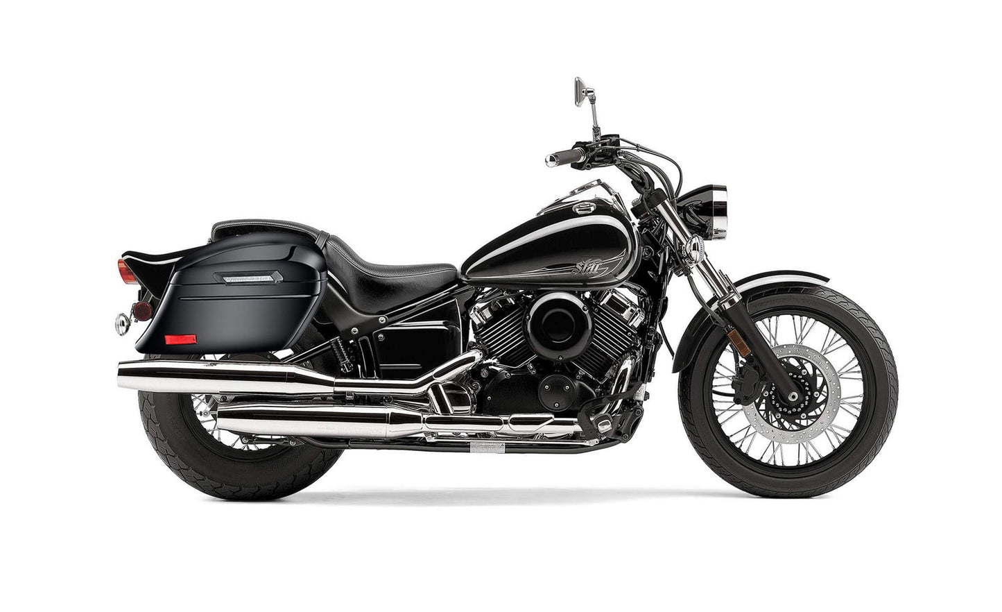 44L - Lamellar Stallion Extra Large Yamaha V Star 650 Custom XVS65T Painted Motocicleta Hard Alforjas