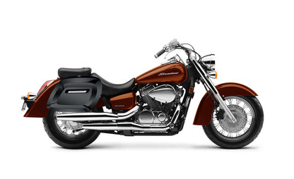 36L - Lamellar Raven Extra Large Honda Shadow 1100 Aero Shock Cut-out Painted Motocicleta Hard Alforjas
