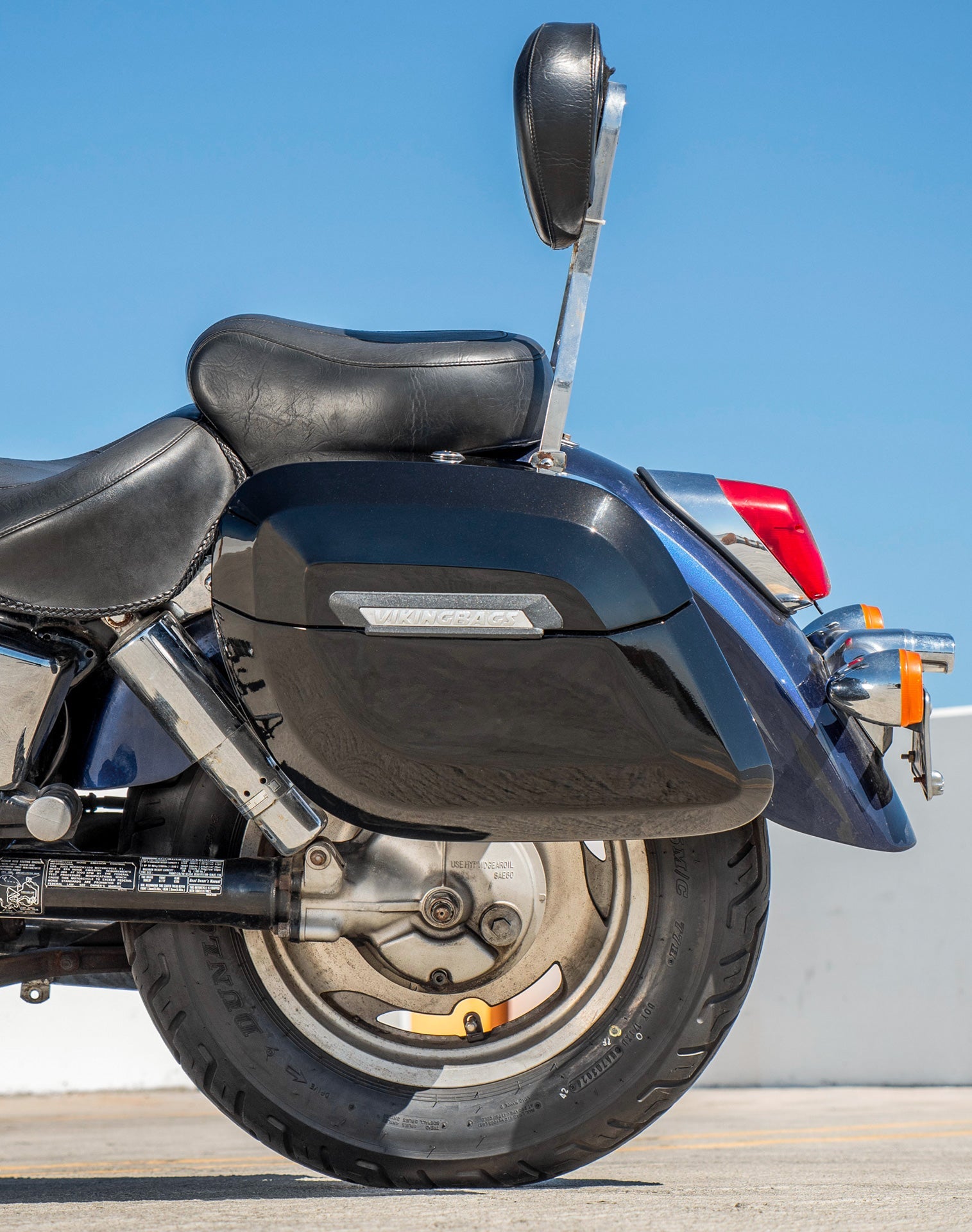 36L - Lamellar Raven Extra Large Honda Shadow 1100 Sabre Shock Cut-out Painted Motocicleta Hard Alforjas