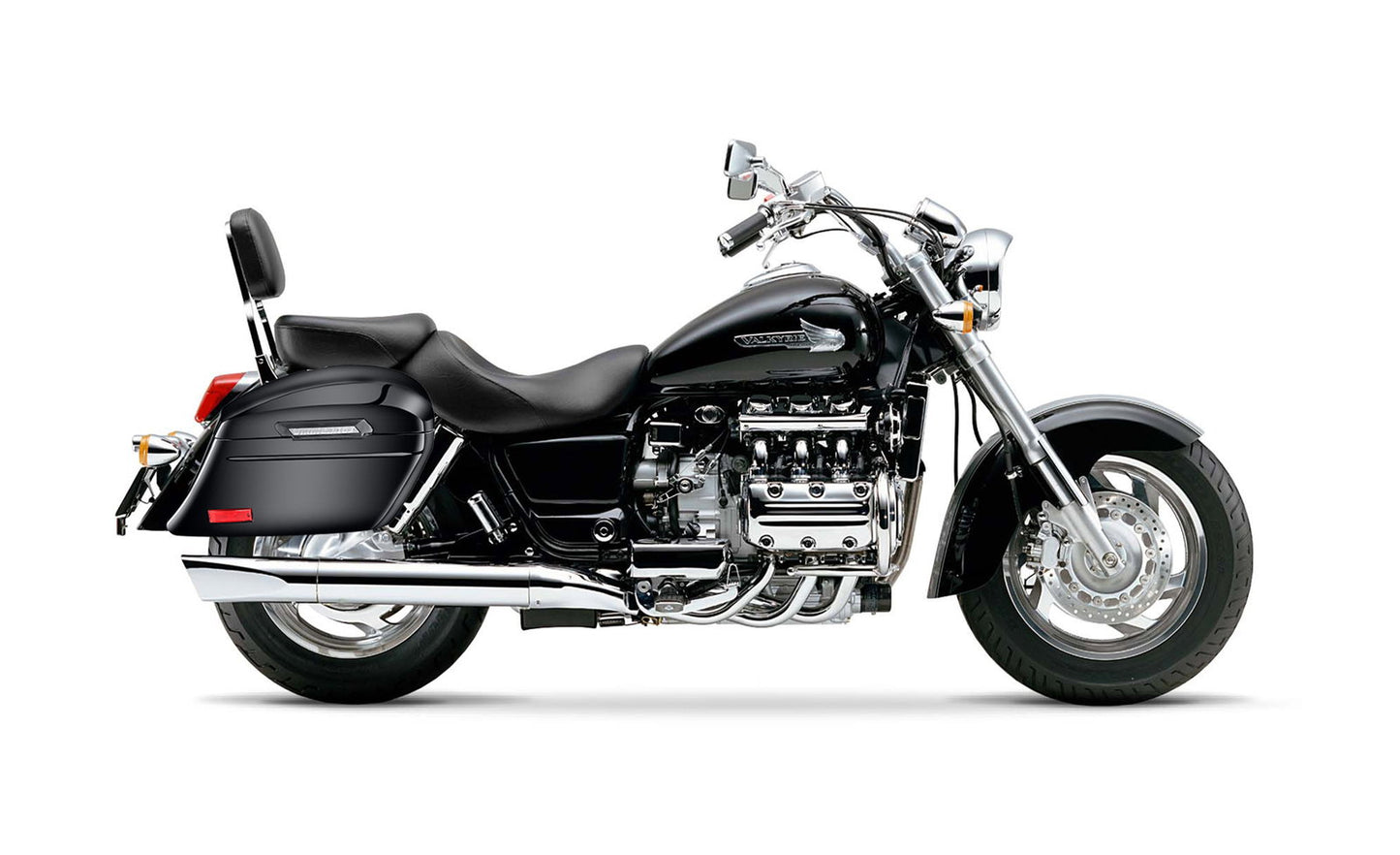 44L - Lamellar Stallion Extra Large Honda Valkyrie 1500 Standard Painted Motocicleta Hard Alforjas