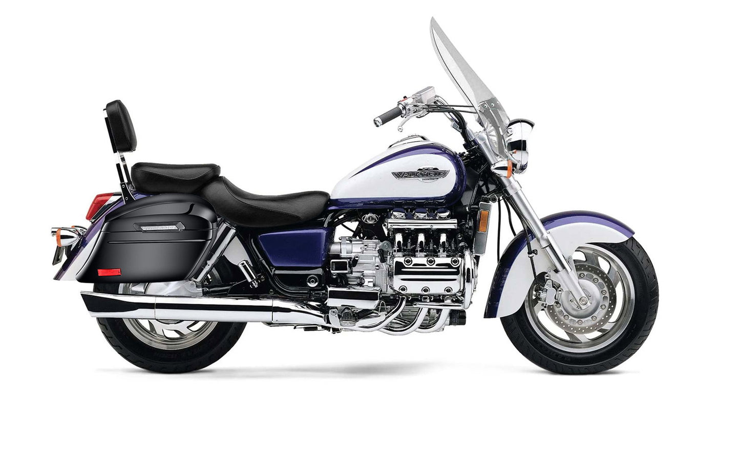44L - Lamellar Stallion Extra Large Honda Valkyrie 1500 Tourer Painted Motocicleta Hard Alforjas