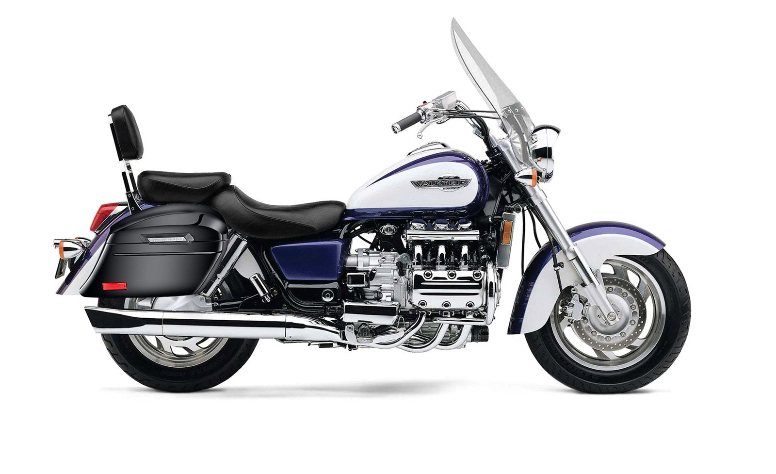 44L - Lamellar Stallion Extra Large Honda Valkyrie 1500 Tourer Painted Motocicleta Hard Alforjas