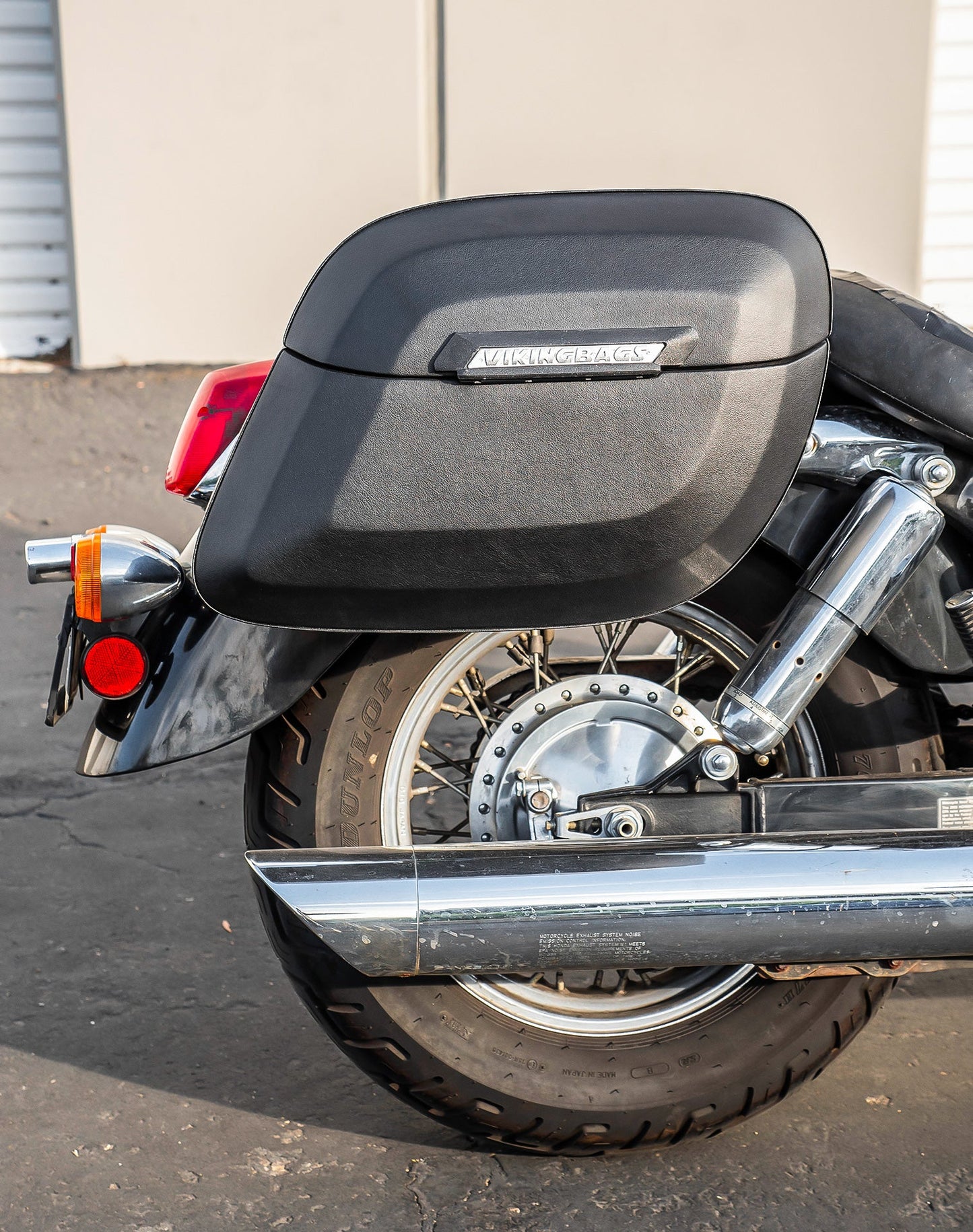 36L - Lamellar Raven Extra Large Honda Shadow 750 ACE Shock Cut-out Leather Covered Motocicleta Hard Alforjas