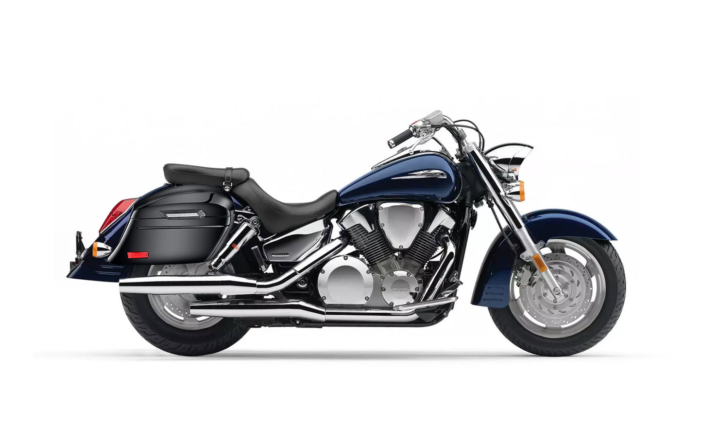 44L - Lamellar Stallion Extra Large Honda VTX 1300 R (Retro) Painted Motocicleta Hard Alforjas