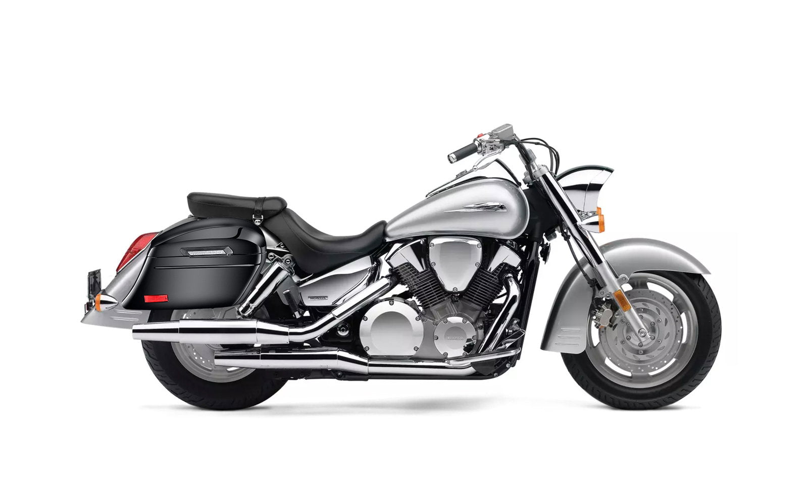 44L - Lamellar Stallion Extra Large Honda VTX 1300 S Painted Motocicleta Hard Alforjas