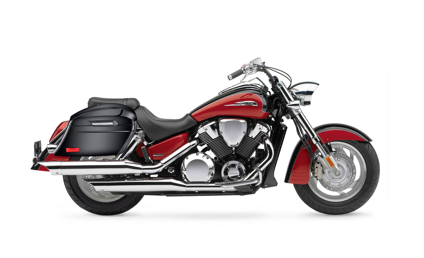 44L - Lamellar Stallion Extra Large Honda VTX 1800 R (Retro) Painted Motocicleta Hard Alforjas
