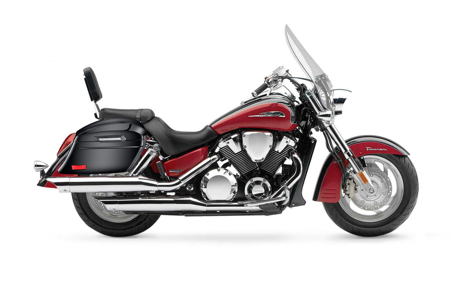 44L - Lamellar Stallion Extra Large Honda VTX 1800 T (Tourer) Painted Motocicleta Hard Alforjas