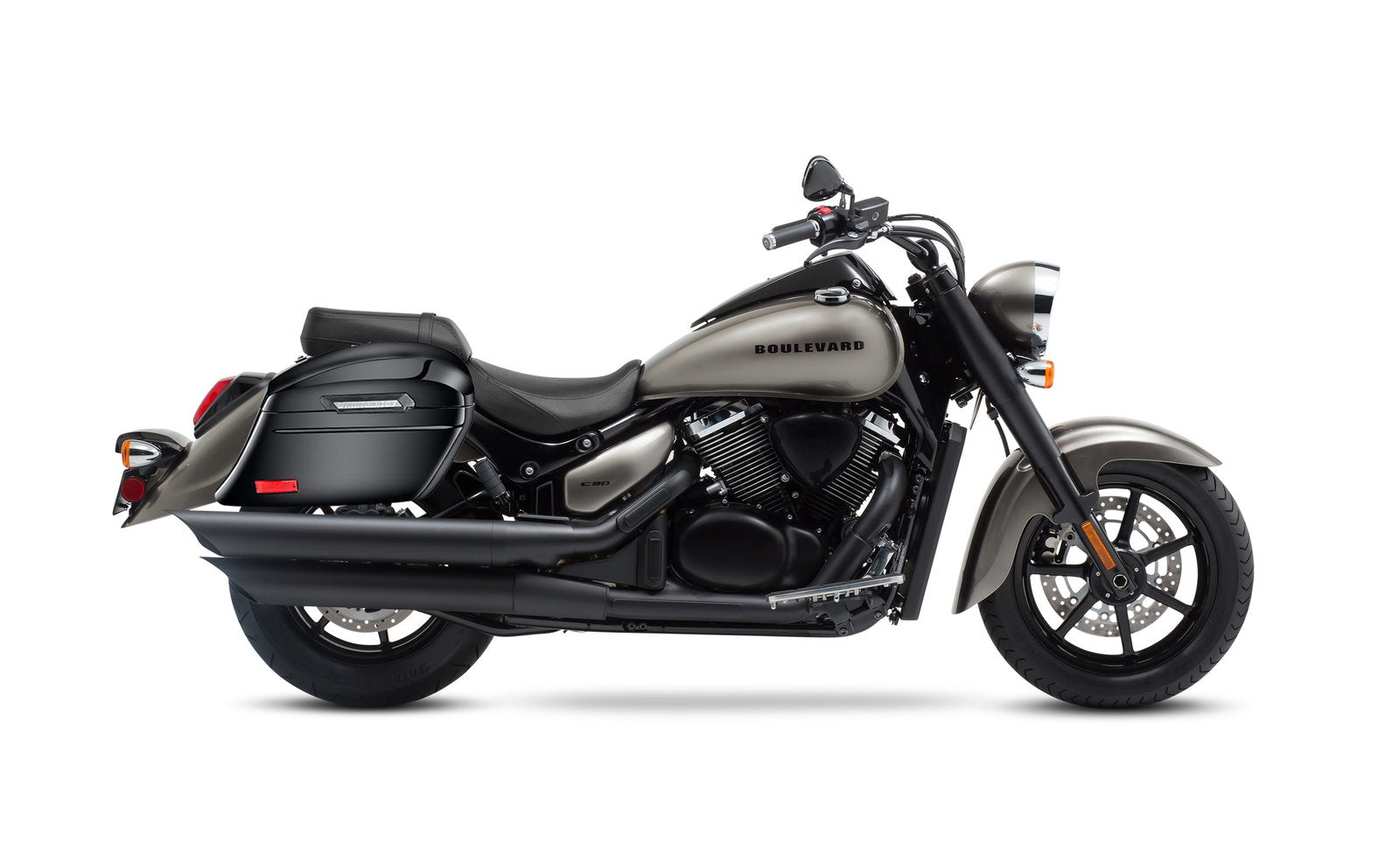 44L - Lamellar Stallion Extra Large Suzuki Boulevard C90 VL1500 Painted Motocicleta Hard Alforjas