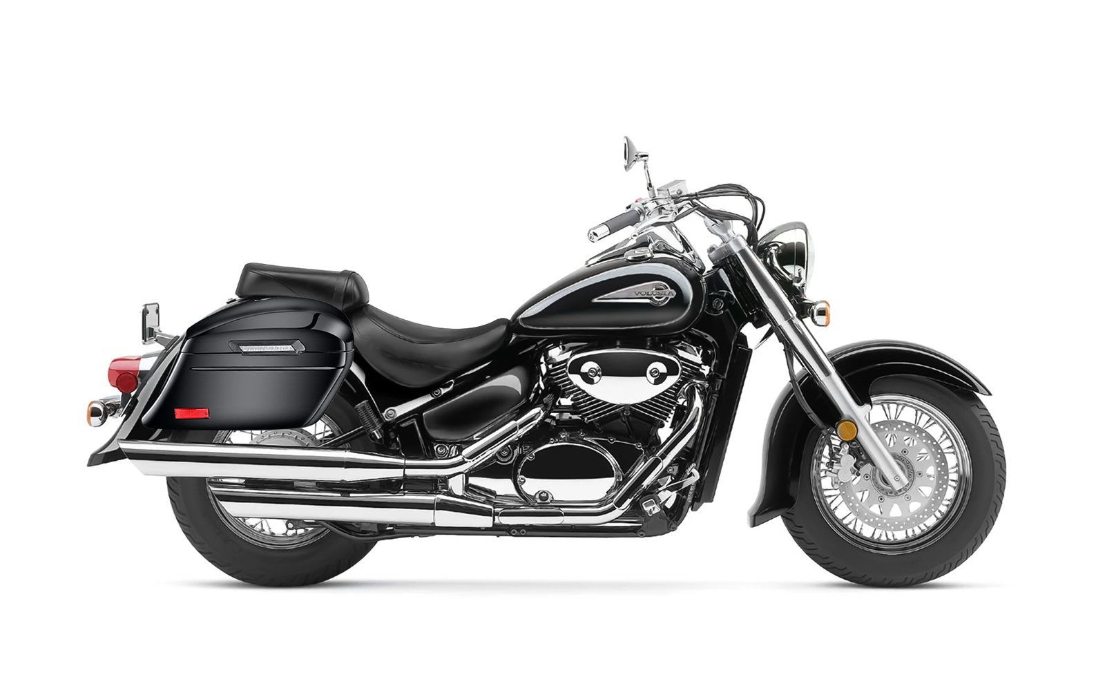 44L - Lamellar Stallion Extra Large Suzuki Volusia 800 Painted Motocicleta Hard Alforjas