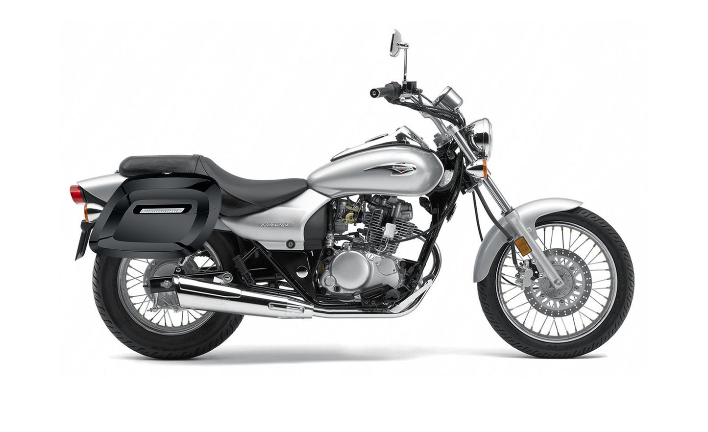 36L - Lamellar Raven Extra Large Kawasaki Eliminator 125 BN125 Shock Cut-out Painted Motocicleta Hard Alforjas