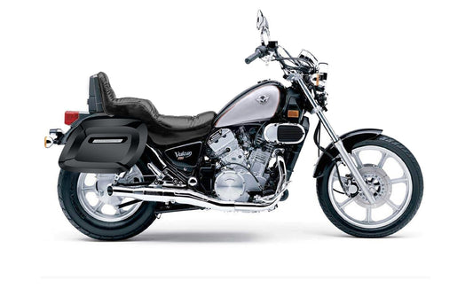 36L - Lamellar Raven Extra Large Kawasaki Vulcan 750 VN750 Shock Cut-out Painted Motocicleta Hard Alforjas