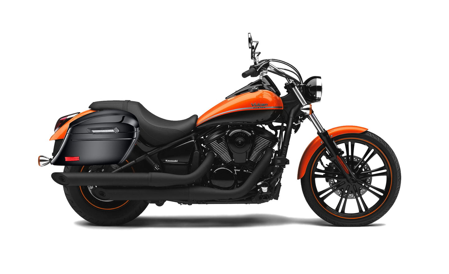 44L - Lamellar Stallion Extra Large Kawasaki Vulcan 900 Custom VN900C Painted Motocicleta Hard Alforjas