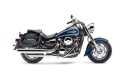 36L - Lamellar Raven Extra Large Kawasaki Vulcan 1600 Classic VN1600 Shock Cut-out Painted Motocicleta Hard Alforjas